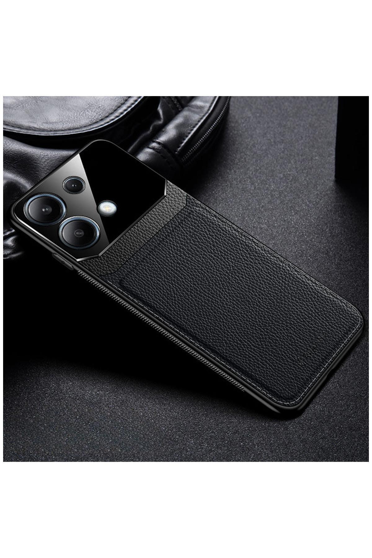 Xiaomi Redmi Note 13 Pro 5G Uyumlu Kılıf Lens Deri Kılıf