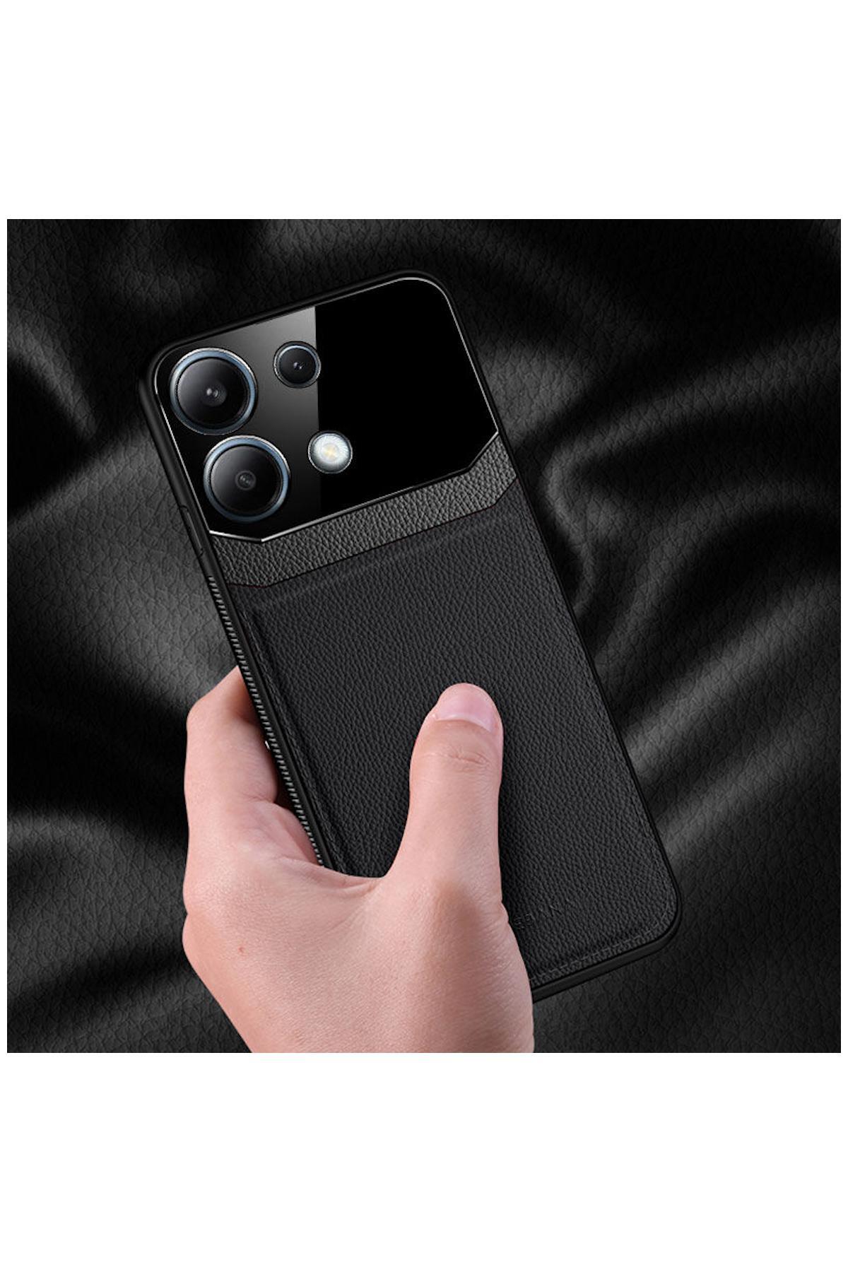 Xiaomi Redmi Note 13 Pro 5G Uyumlu Kılıf Lens Deri Kılıf