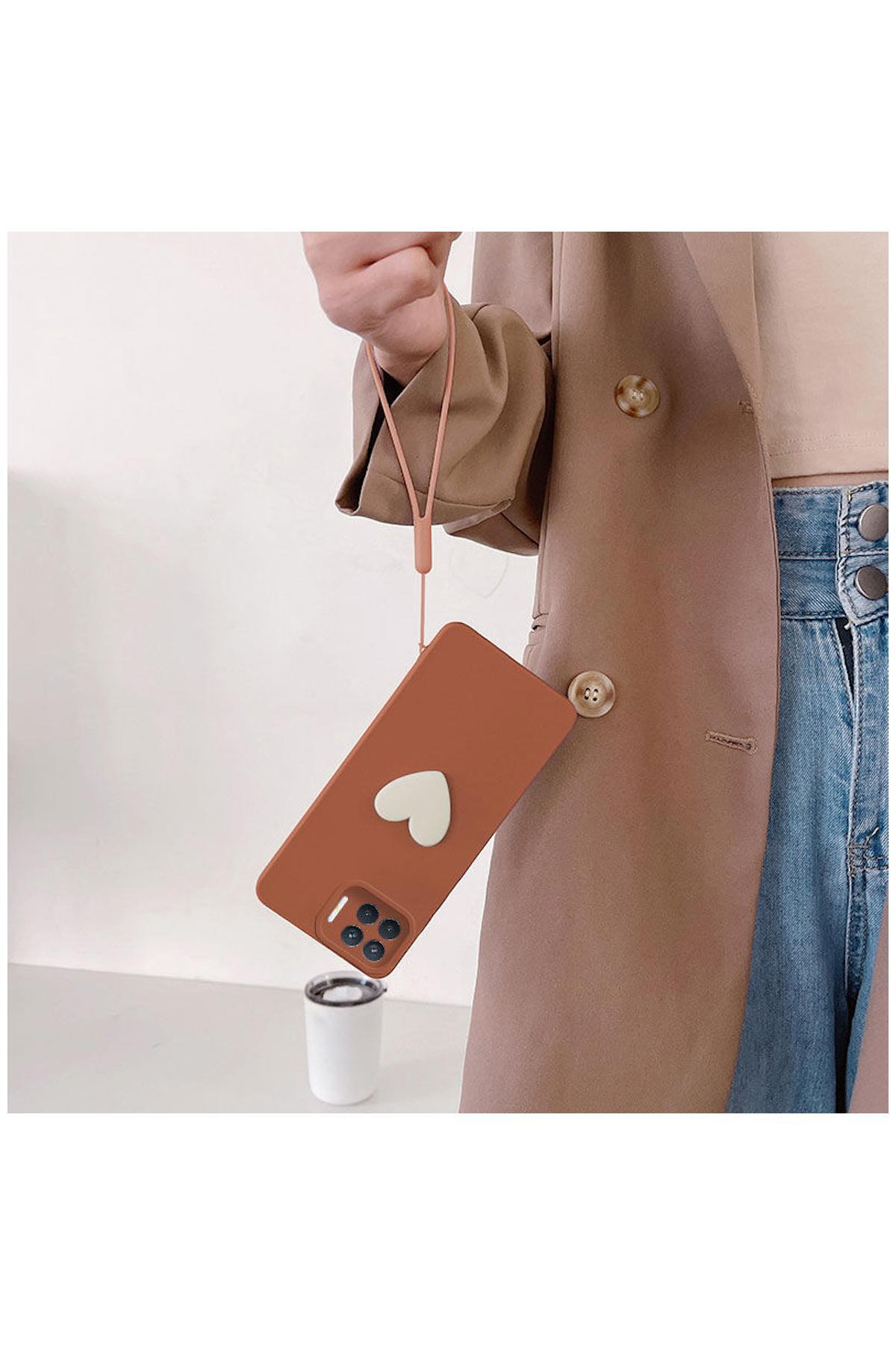 Oppo Reno 4 Lite Uyumlu Kılıf Kalpli Love Silikon Kılıf