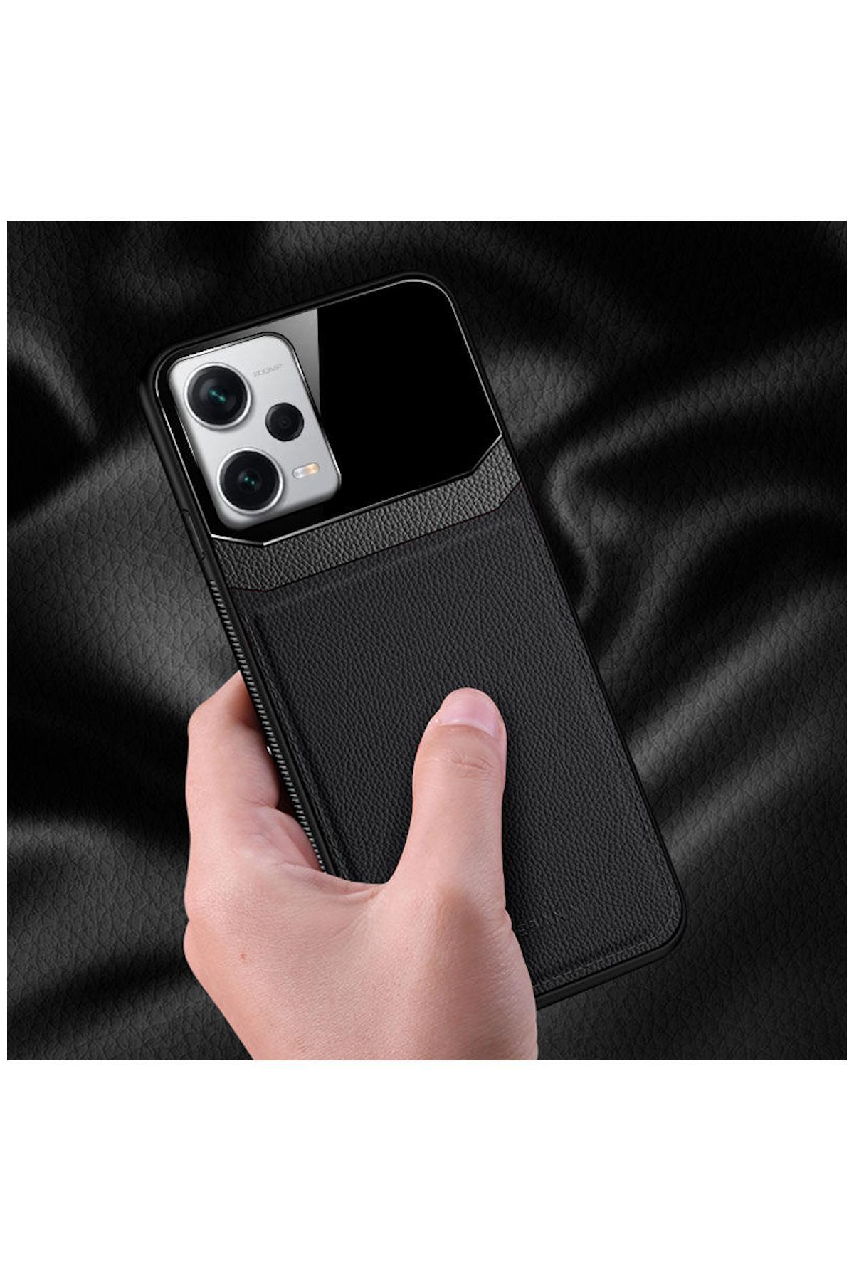Xiaomi Redmi Note 12 Pro 5G Uyumlu Kılıf Lens Deri Kılıf