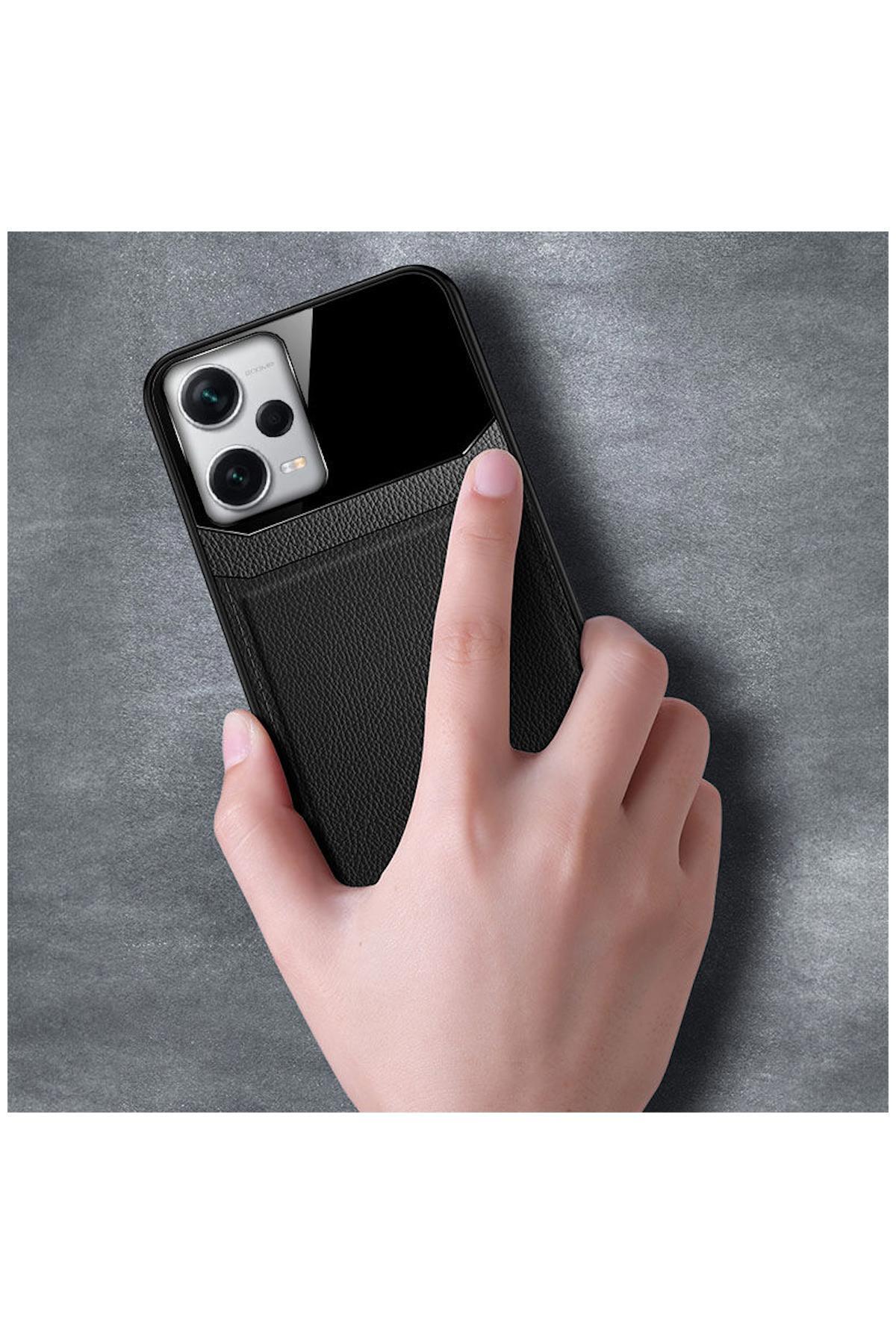 Xiaomi Redmi Note 12 Pro 5G Uyumlu Kılıf Lens Deri Kılıf