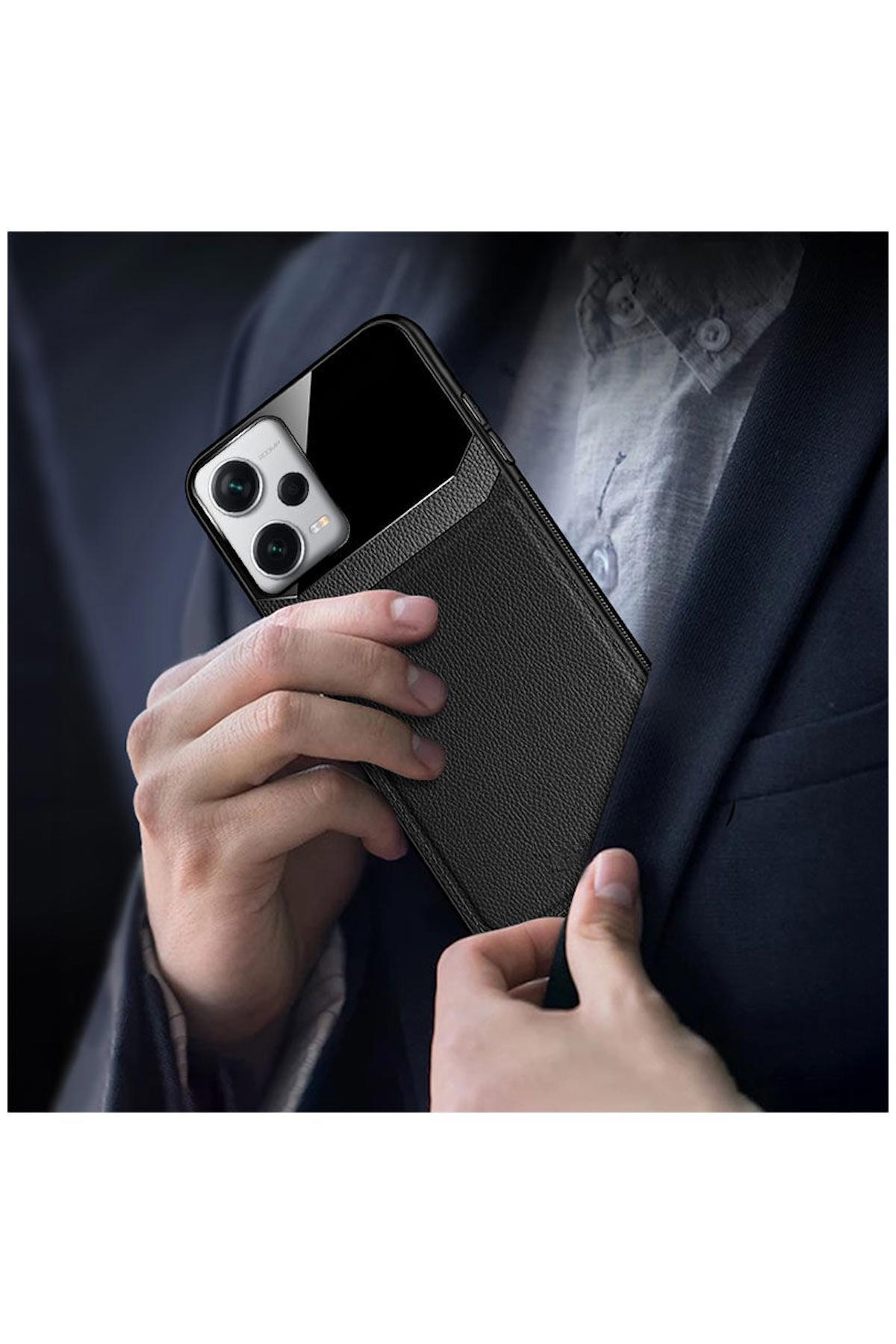 Xiaomi Redmi Note 12 Pro 5G Uyumlu Kılıf Lens Deri Kılıf