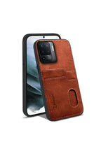 Oppo Reno 5 Lite Uyumlu Kılıf Kartlıklı Lüx Deri Kılıf