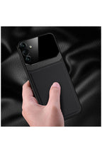 Samsung Galaxy A34 Uyumlu Kılıf Lens Deri Kılıf