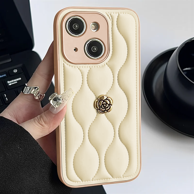 Apple iPhone 13 Uyumlu Techtrend Camellia Deri Kılıf Siyah