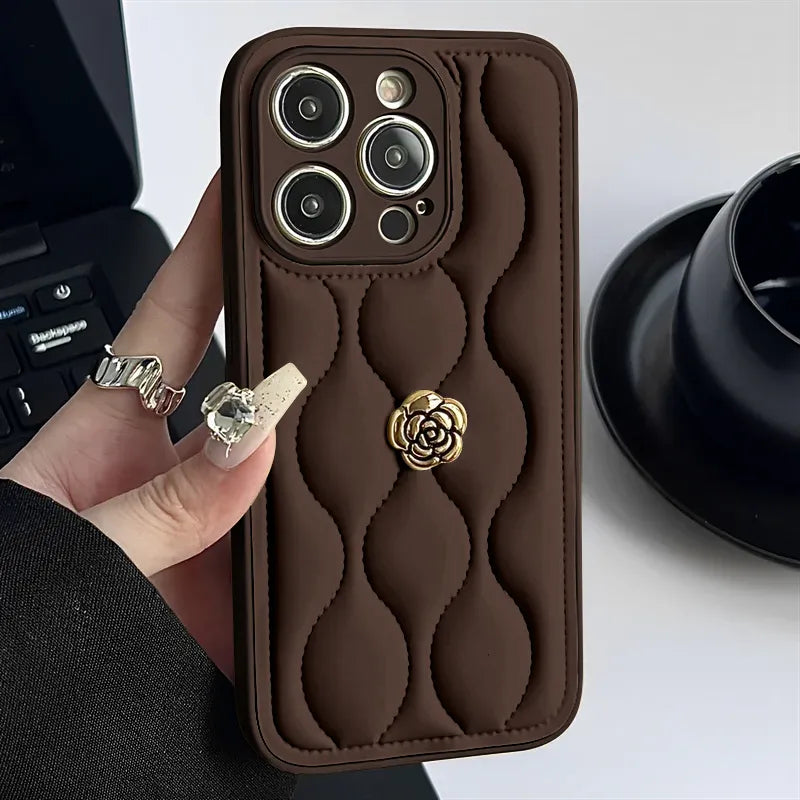 Apple iPhone 16 Pro Uyumlu Techtrend Camellia Deri Siyah