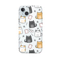 Sevimli Kediler Telefon Kılıfı Şeffaf Kılıf